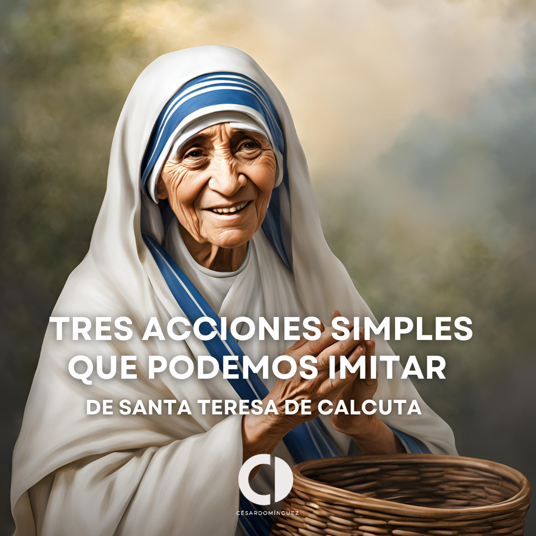 Tres Acciones Simples que Podemos Imitar de Santa Teresa de Calcuta