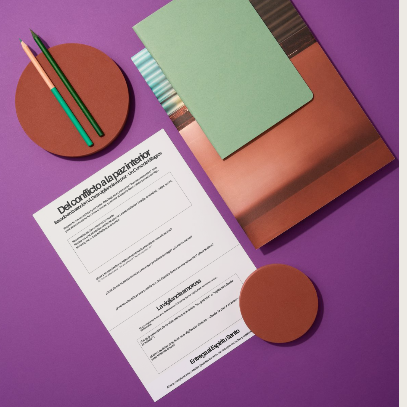 Del Conflicto a la Paz Interior: Hoja de Trabajo Inspirada en Un Curso de Milagros